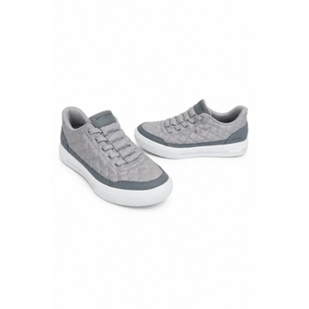 Skechers Slip-ins Shoes Mens Size 9.5 Gray Quilted Slip On Comfort SN 183227